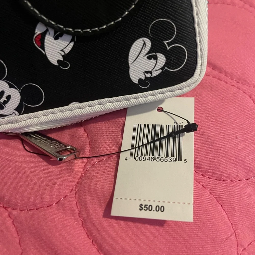 Loungefly Disney Parks Mickey Mouse Black and White Wallet - Picture 6 of 12